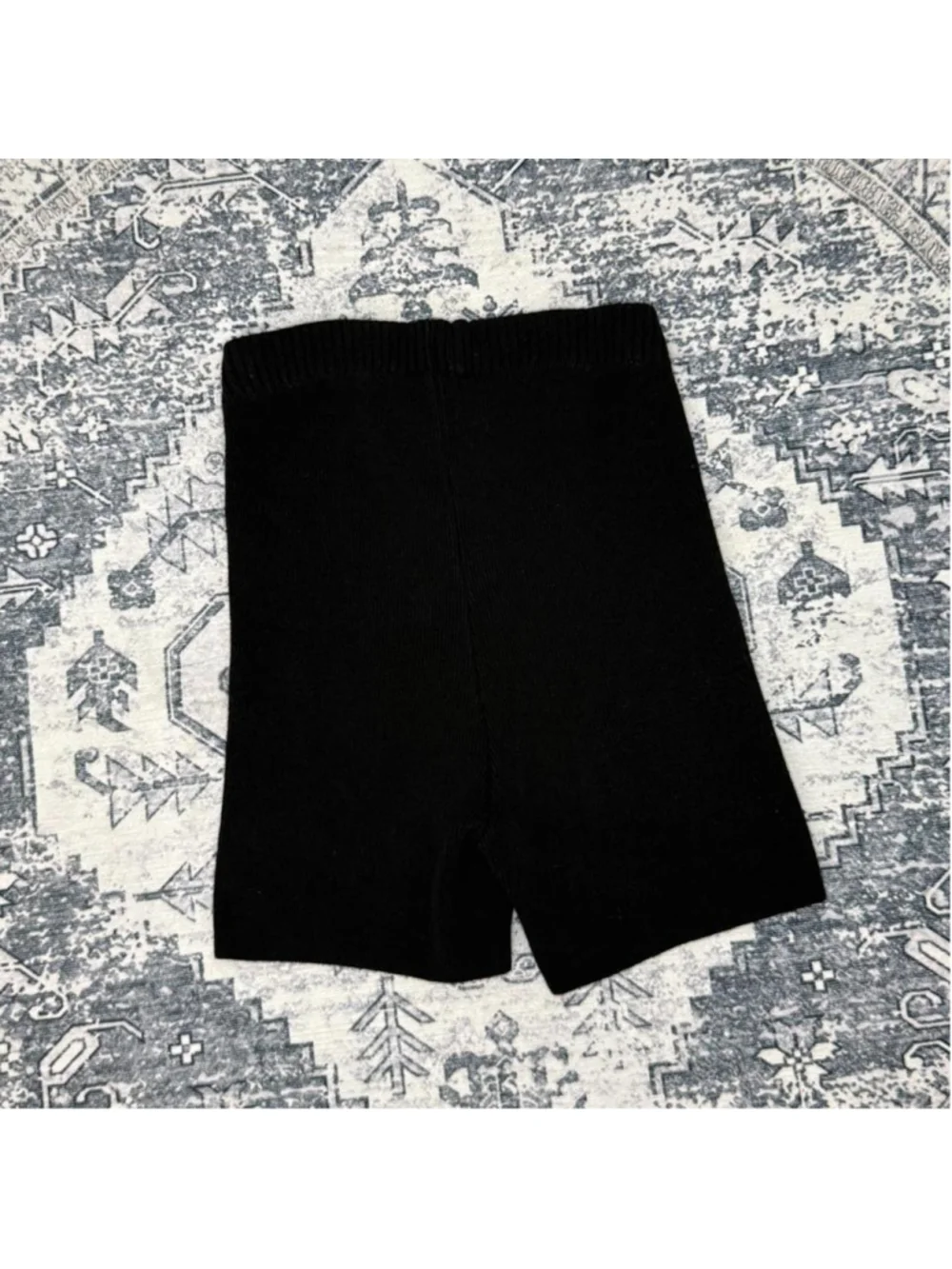 Alo Yoga Scholar Knit High-Waist Cotton Blend Short - Size XS